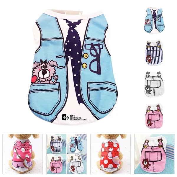 Dog Shirts Pet Printed Clothes