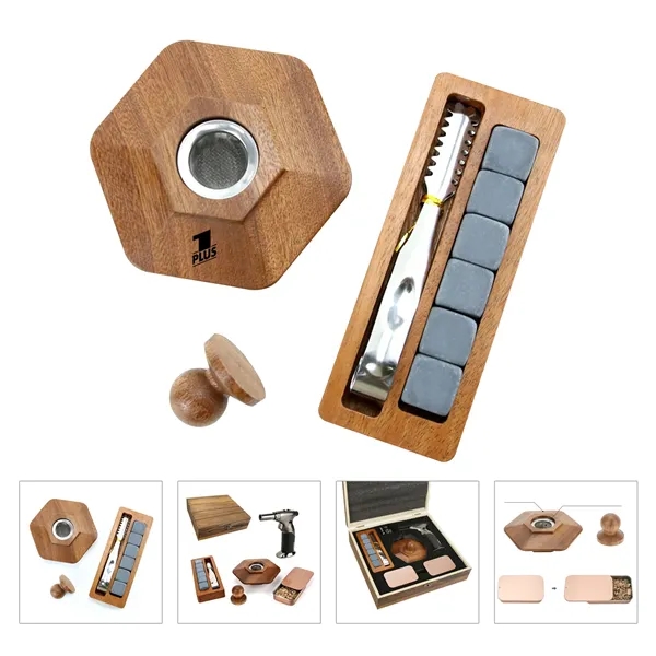 Cocktail Smoker Kit with Torch Ice Stone