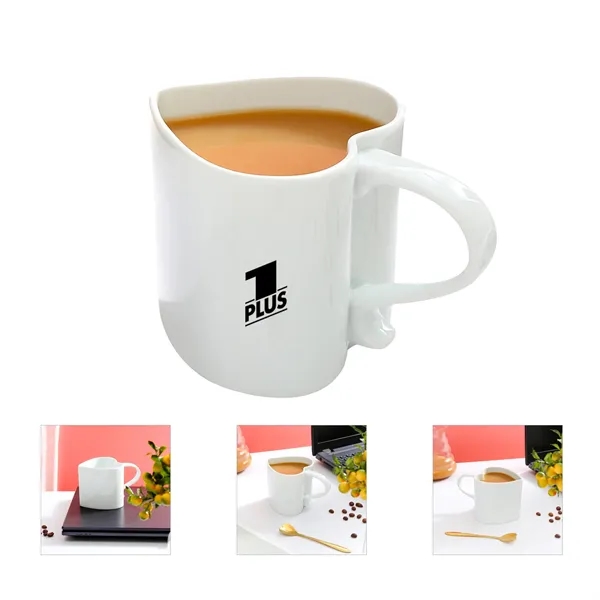 Custom 11 OZ Ceramic Heart Shape Tea Coffee Mug