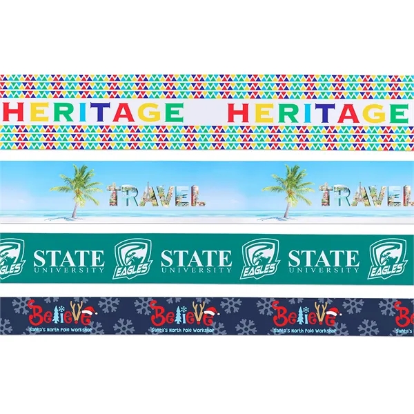 4" Badge Satin Ribbon - 100yd Roll - Sublimation