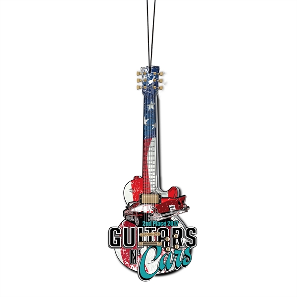 6" Handmade Complex Shape Mini Guitar Ornament