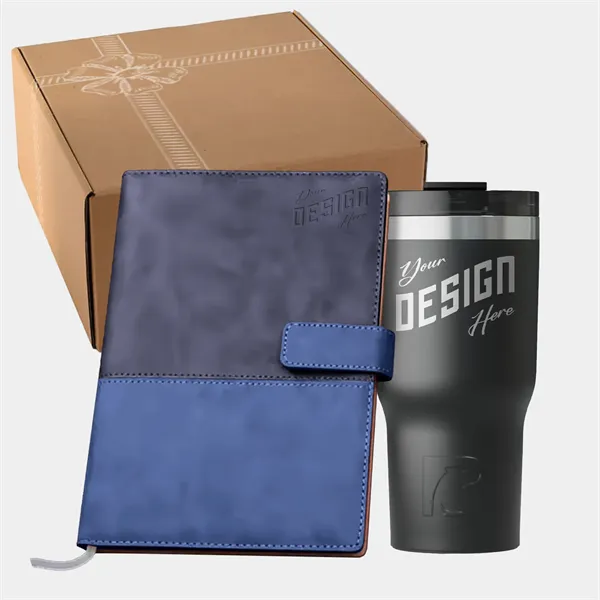 TiTUS® Valvetine Notebook & RTIC® 20 oz Tumbler Gift Set
