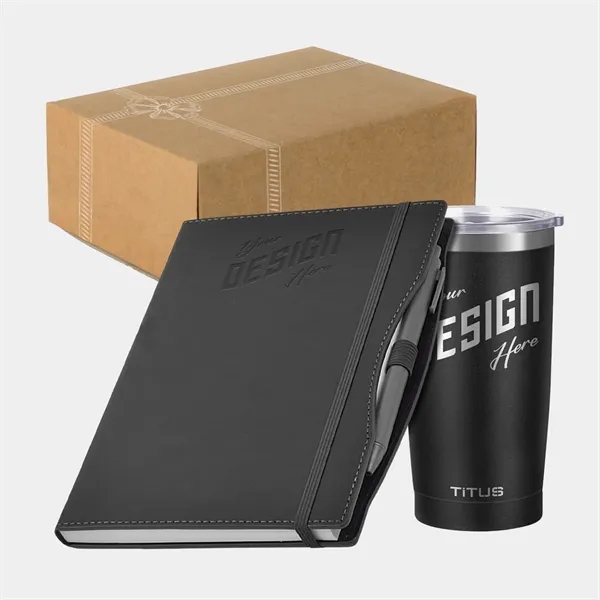 TiTUS® Executive Notebook & 20 oz Insulated Tumbler Gift Set