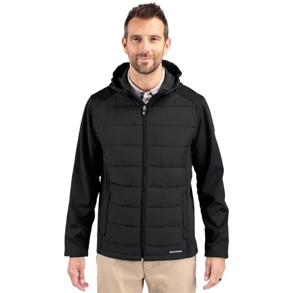 Cutter & Buck Evoke Recycled Honeycomb Fleece Mens Hybrid...