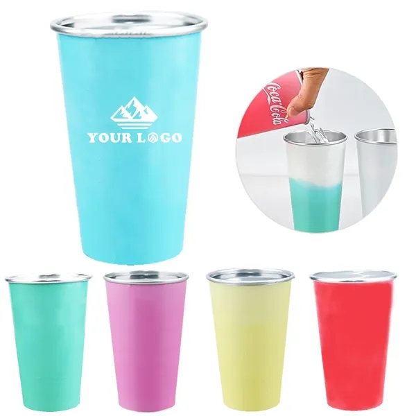 15 Oz Color-Changing Temperature-Sensitive Aluminum Mug