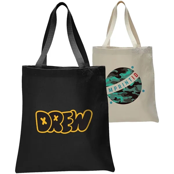 12 Oz Heavyweight Cotton Canvas Tote Bag W/ Zipper (15"X16")