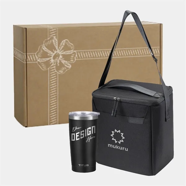 RejuVe® 12-Can Cooler Bag & TiTUS® Insulated Tumbler Gift Se