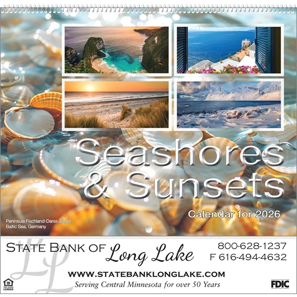 Seashores & Sunsets Calendar