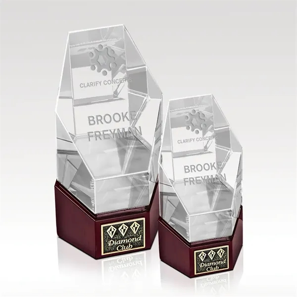 Crystal Awards - Cherry Base - Optic Newport