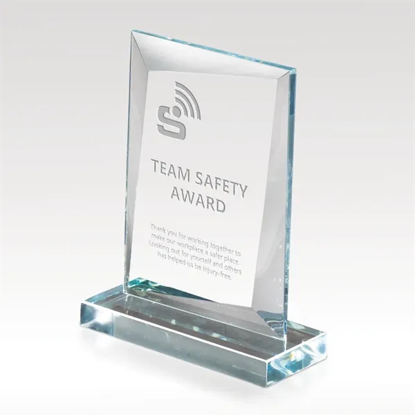 Starphire Slant Crystal Glass Award