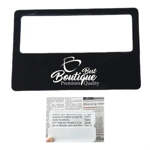 Card Size Magnifying Glass Handy Bookmark