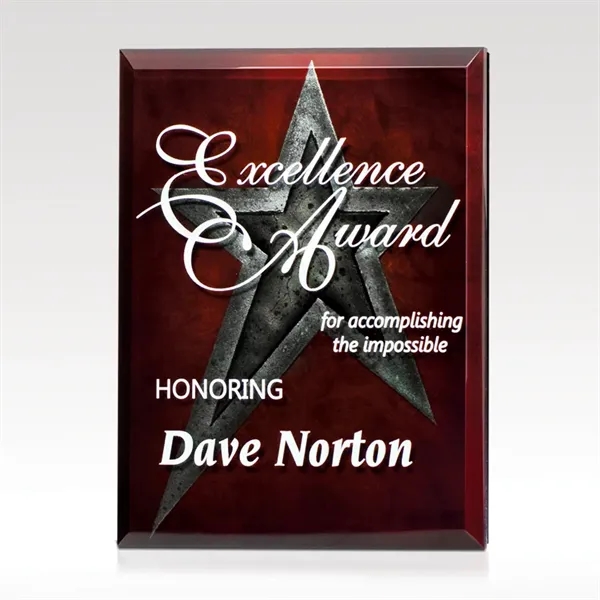 Apex - Red Plaque with Colorfill