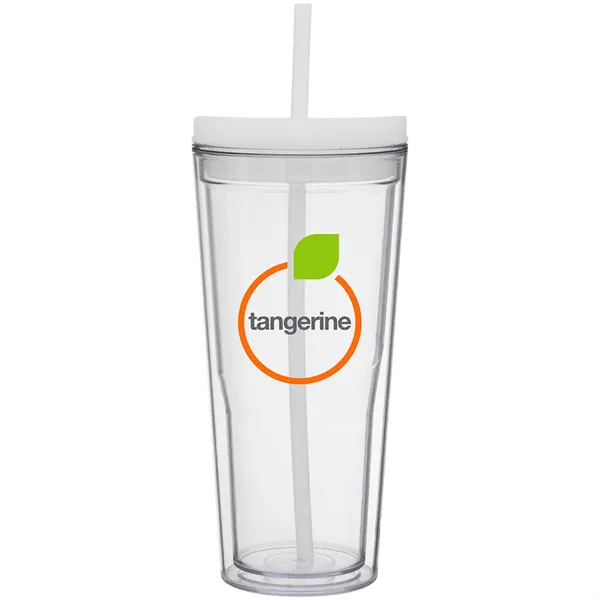 20.9 oz Vast Double Wall Acrylic Tumbler w/Straw
