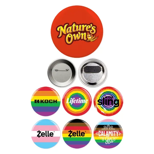 3" Round Button
