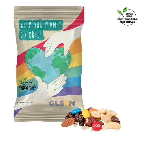 4oz. ECO-Digibag, Compostable, Rainbow Trail Mix