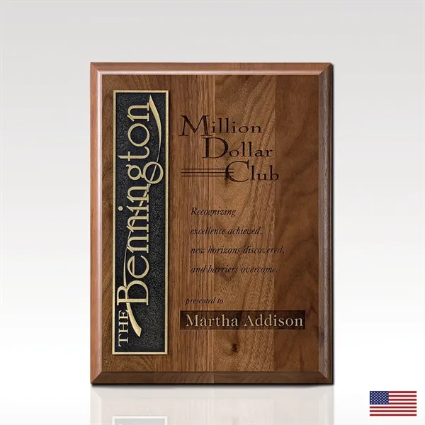 Jasper Walnut Plaque - Etched Plate