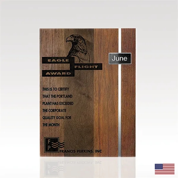 Merger Perpetual Walnut Plaque