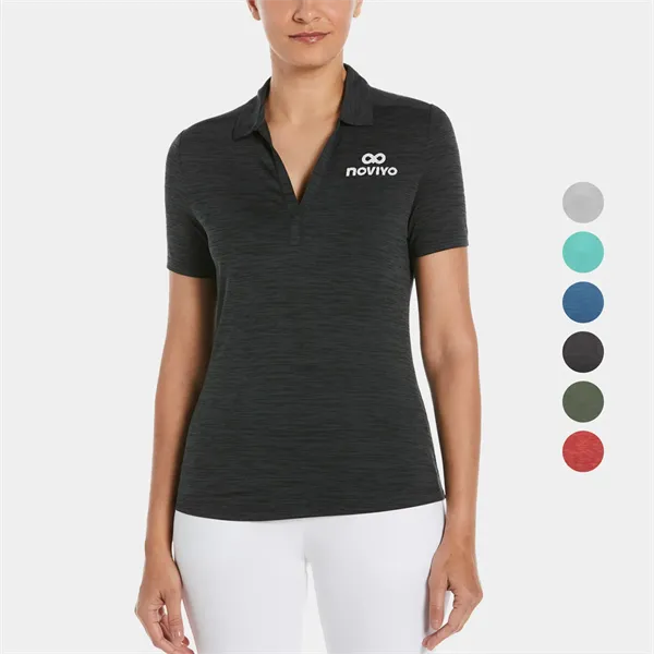 Callaway® Moisture Wicking Broken Stripe Women's Polo Shirt