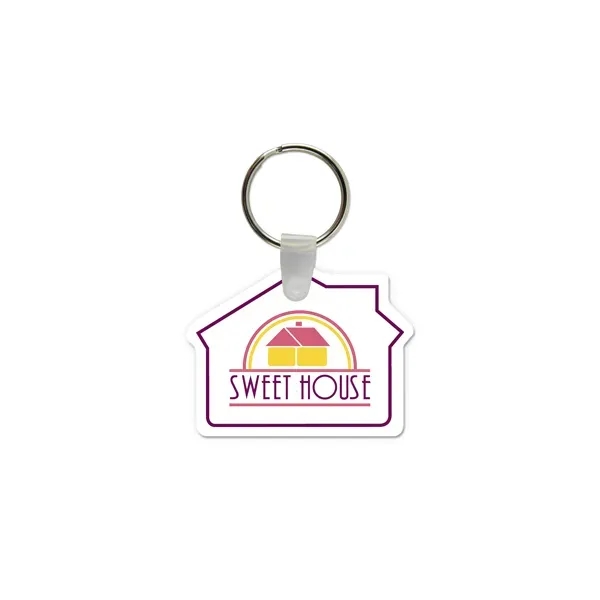 House Shaped USA Made Vinyl Keychain