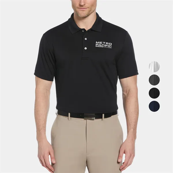PGA TOUR® Moist Wicking Men's Airflux Solid Golf Polo Shirt