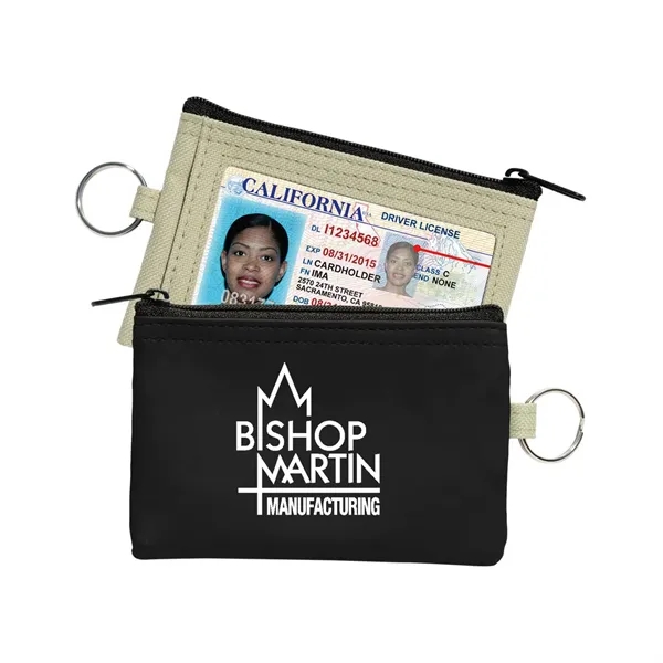 Coin Pouch W/Id Window & Split Ring