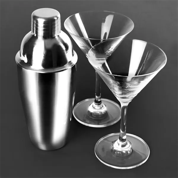 Martini Shaker Set w/ 2 Glasses