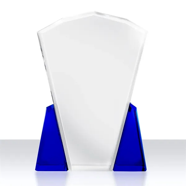 Facet Top Award with Blue Accents