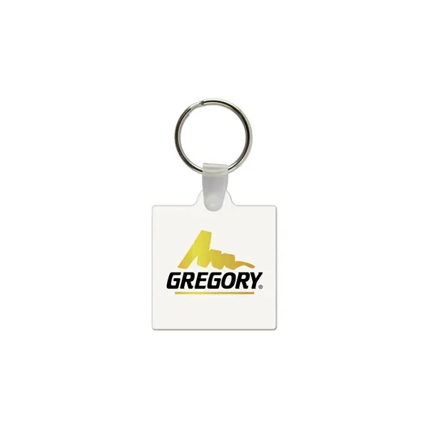 Square Shaped USA Made Vinyl Keychain