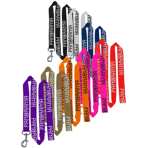 72"L Polyester Pet Leash with Metal Carabiner