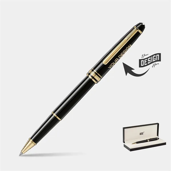 MONTBLANC® Classique Rollerball Black and Gold Trim Pen