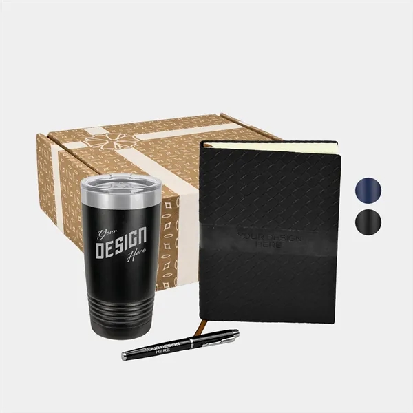 Polar Camel® 20 oz Tumbler, TiTUS® Notebook & Pen Gift Set