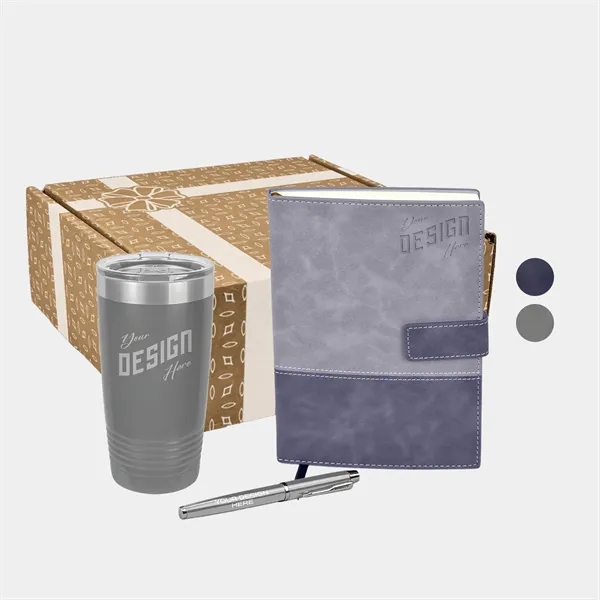 Polar Camel® 20 oz Tumbler, TiTUS® Notebook & Pen Gift Set