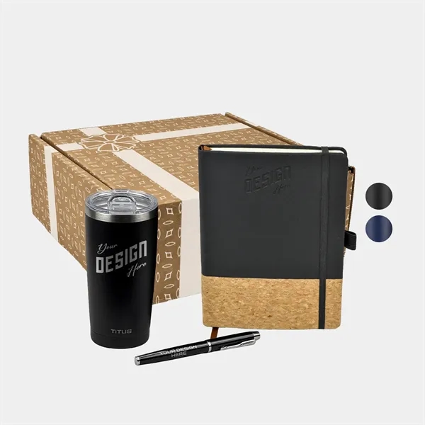 TiTUS® 20oz Insulated Tumbler, Mulch Notebook & Pen Gift Set