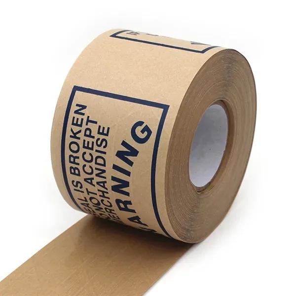 Customized Water Activated Gummed Kraft Paper Tape with Fibe