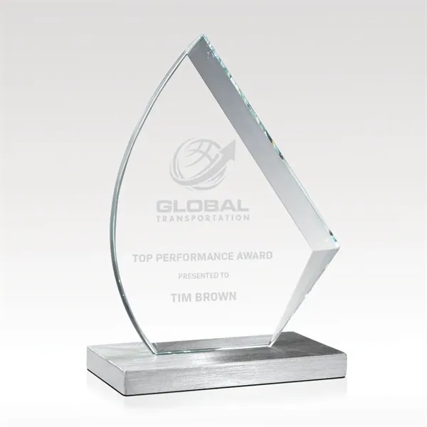 Glass Award on Metal Base - Influence