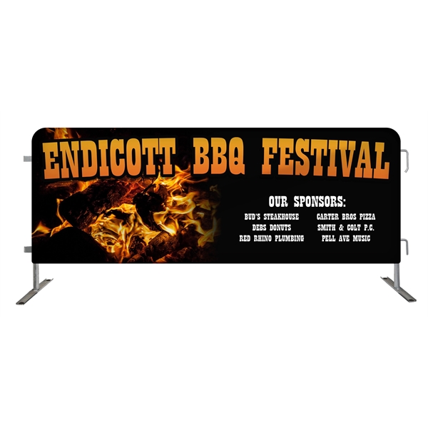 96"W x 37.5"H Double Sided Standard Barrier Cover - Large