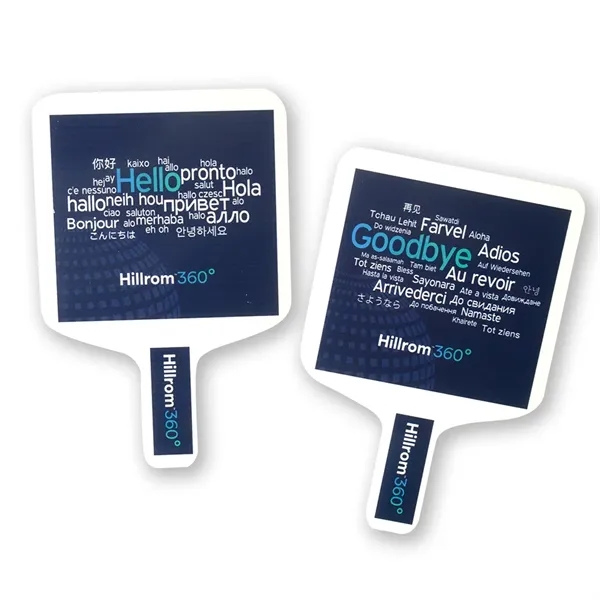 Shaped Hand Fan - Full Color