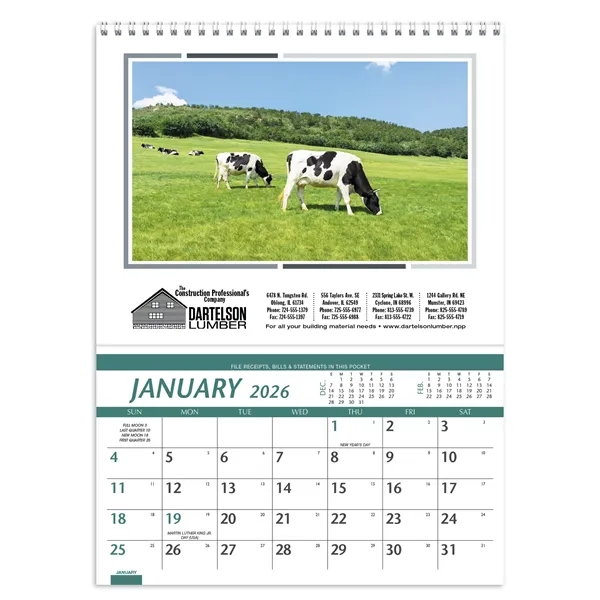 Triumph® Calendars Farm Pocket Calendar