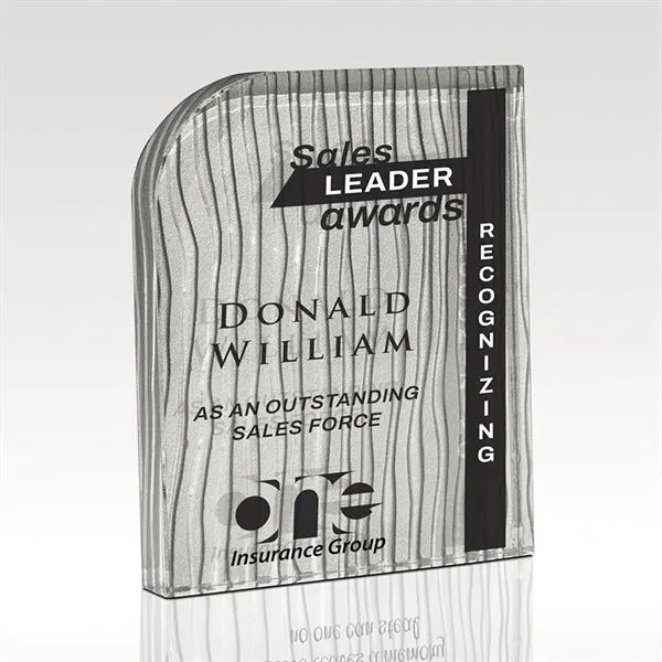 Incurvate Starphire Glass Award - Deep Relief Design