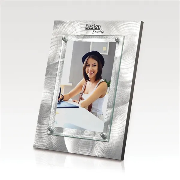 Fascination II Glass and Silver Metal Award