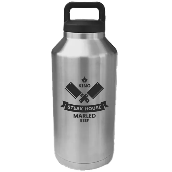 64oz Stainless Steel Vacuum Insulated Growler w/ Copper Line