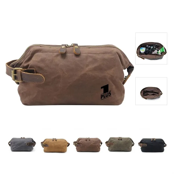 Waxed Canvas Toiletry Bag