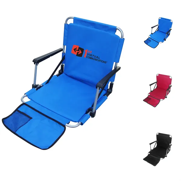 Outdoors Folding Stadium Chair W/Armrests