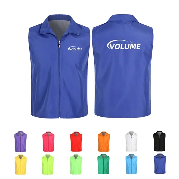 Custom Unisex Volunteer Activity Vest W/ Pockets