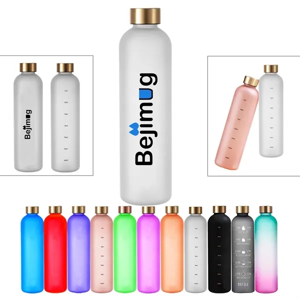 32Oz Time Marked Tritan Water Bottle