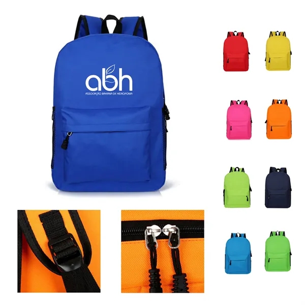 Classic Budget Backpack With Water Bottle Pocket