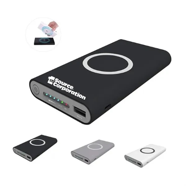 3 In 1 10000Mah Wireless Charger Power Bank
