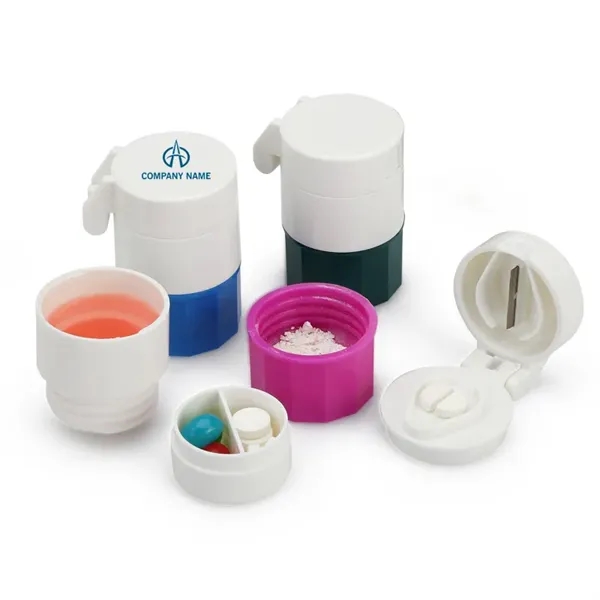 4 Layer Pill Case With Cutter