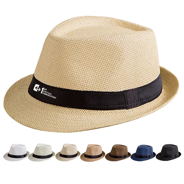 Nature Straw Fedora Hat