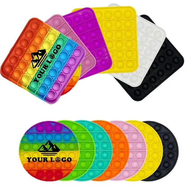 Square Push Pop Bubble Toy